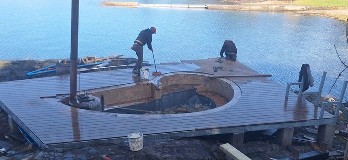 Remodelación Terraza Termas — Constructora AvenZinc, Termas